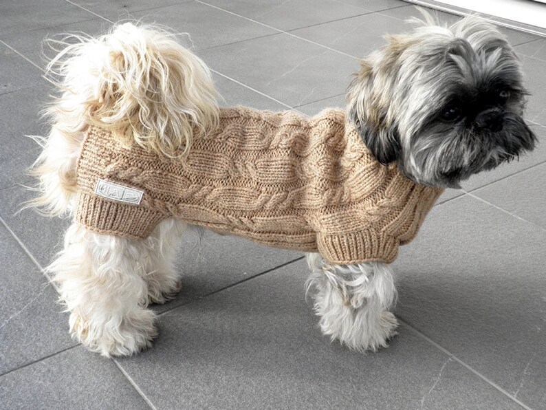 Hand stricken Pullover Hund Etsy