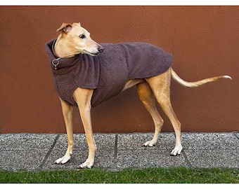 Greyhound Plush Coat, Greyhound Coat, Dog Trench Coat, Plush Dog Clothing, Spring / Autumn Dog Clothing