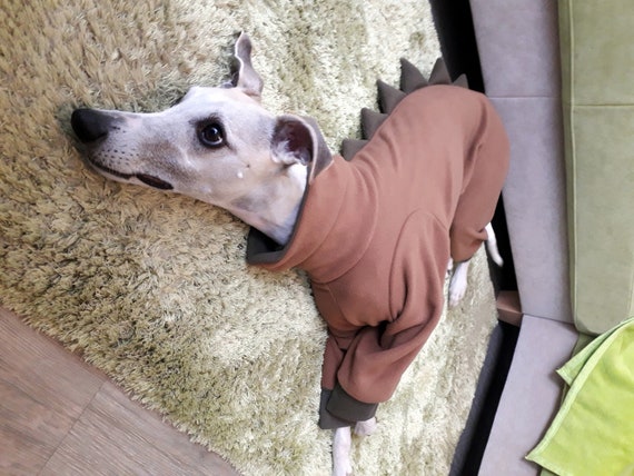 Whippet Pajamas Dinosaur Whippet Fleece Pajamas Dog Pajamas