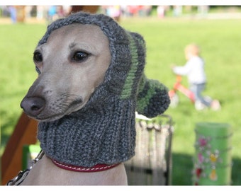 Greyhound Hat, Italian Greyhound Hat, Dog Hat, Hand Knit Dog Hat