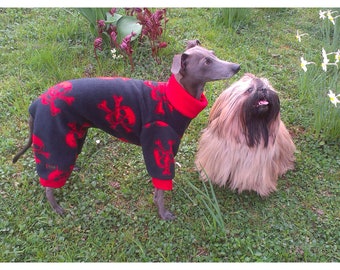 Italian Greyhound Pajamas, Italian Greyhound Sweater, Skull Pattern Pajamas