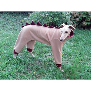 Greyhound Pajamas Dinosaur, Greyhound Fleece Pajamas, Dog Pajamas Dinosaur, Dog Costume Dinosaur, Dog Outfit Dinosaur