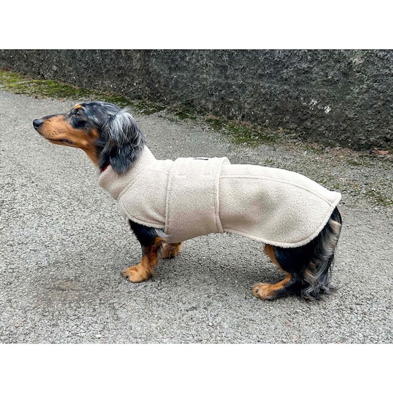 Abrigo para perro salchicha, abrigo polar para perro salchicha