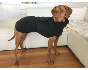 Vizsla Mantel, Vizsla Fleecemantel, Trenchcoat für Hunde, Fleece Hundebekleidung, Frühling / Herbst Hundemantel