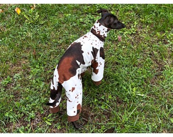 Italian Greyhound Dog Pajamas – Printed Fleece, Iggy Onesie