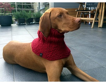 IN STOCK / Dog Neckwarmer, Dog Scarf, Medium - Light Pink