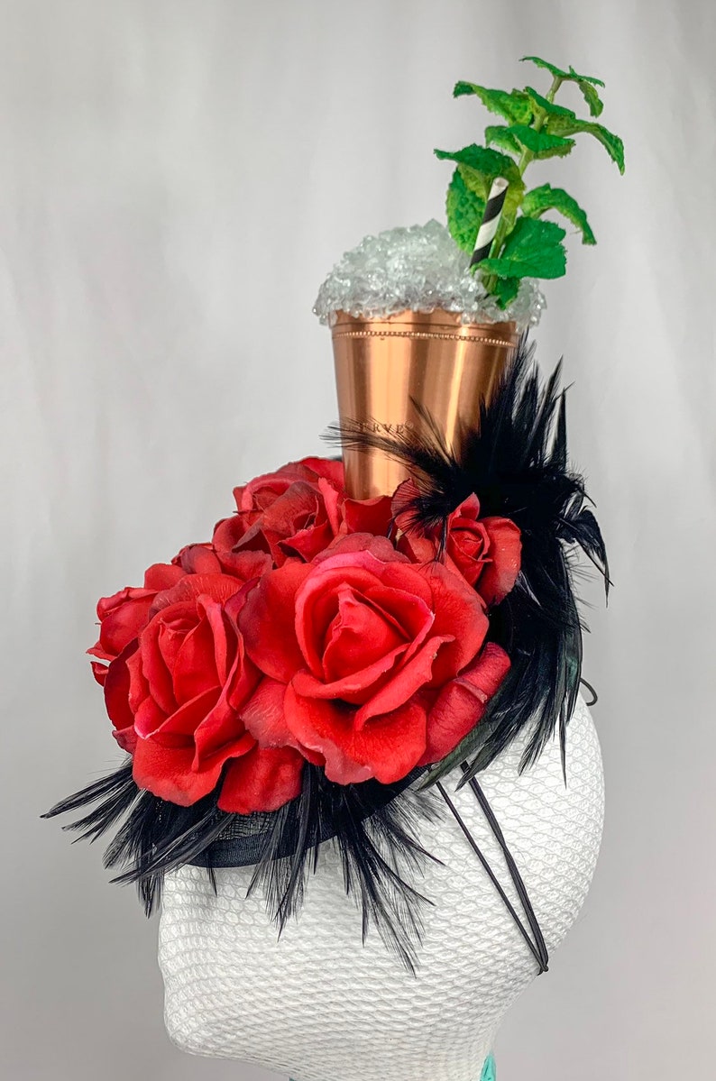 Mint Julep Kentucky Derby Roses Fascinator Etsy