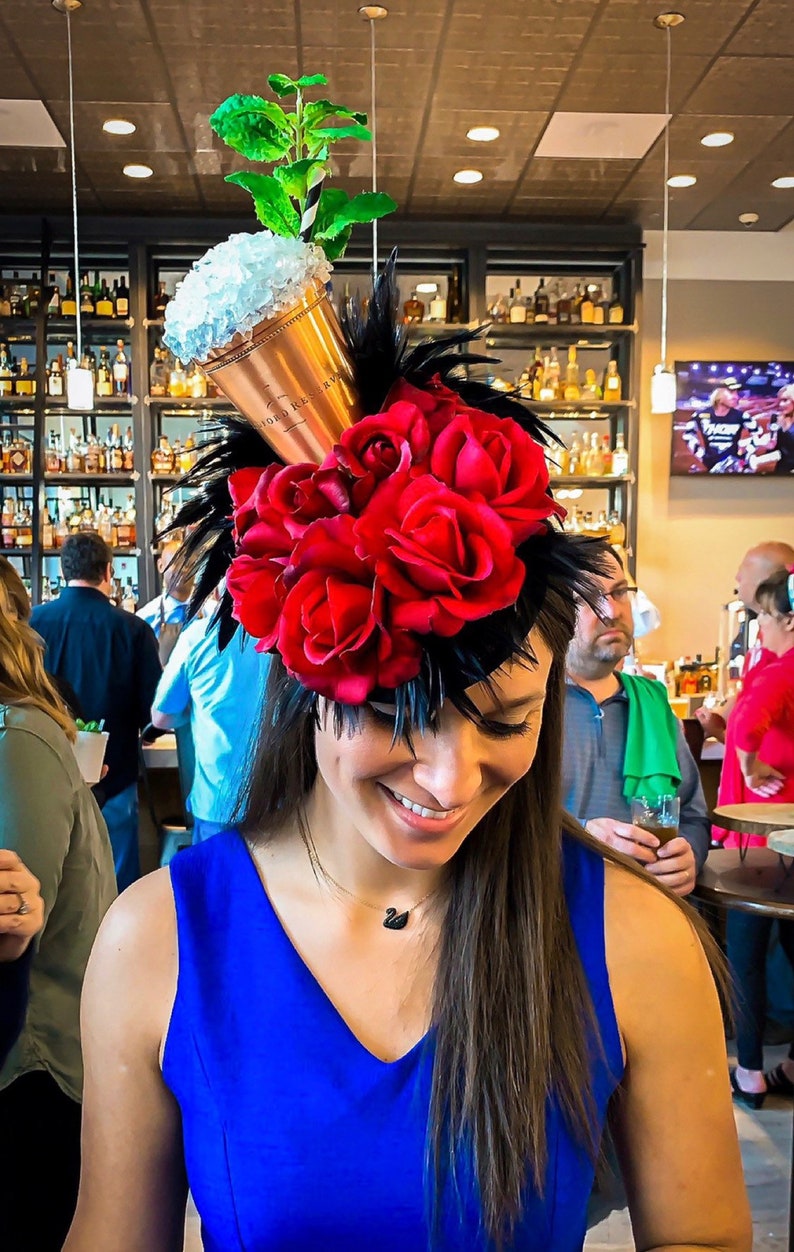 Mint Julep Kentucky Derby Roses Fascinator Etsy