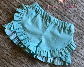 Girls Ruffle shorts, toddler ruffle shorts, ruffle shorties