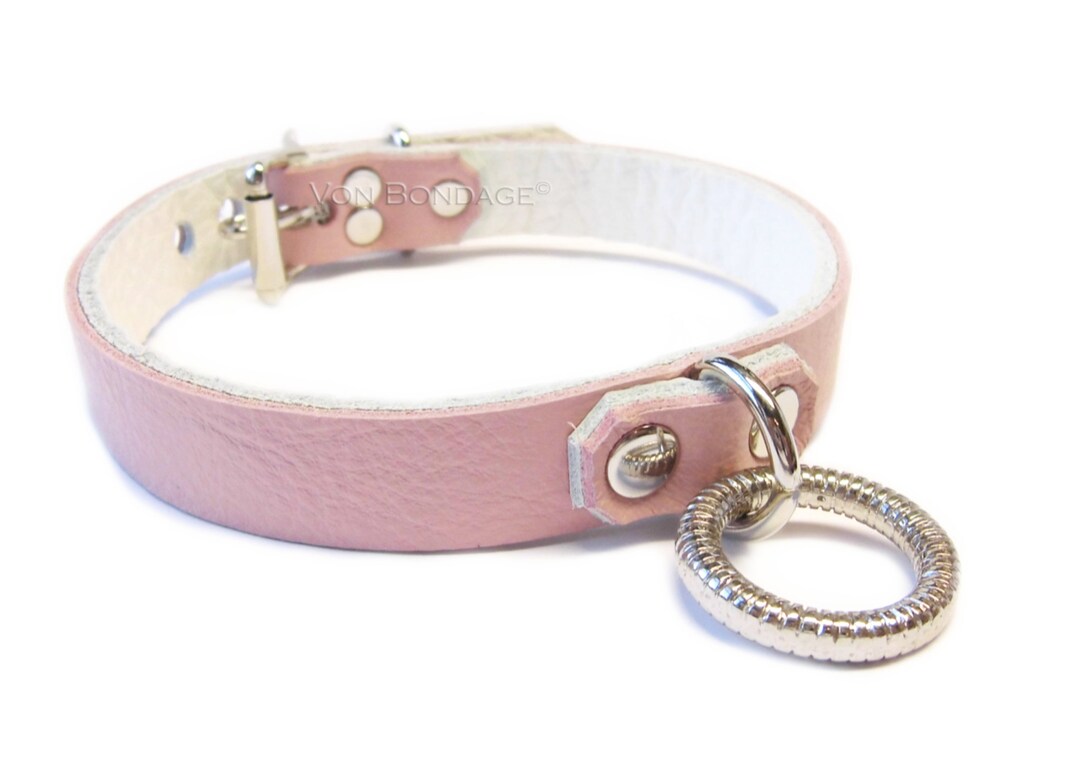 Pink Day Collar, BDSM Collar, Slave Collar, Ddlg Collar, Bondage Collar