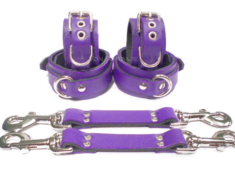 BDSM Cuffs Bondage Cuffs Leather Restraints Restraints Set Etsy