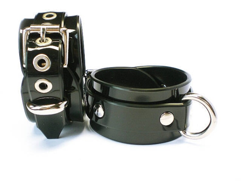 PVC Restraints PVC Cuffs Vegan Bondage Vegan BDSM Bondage - Etsy