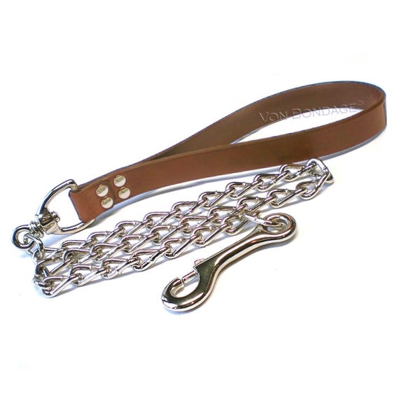 BDSM Leash, Bondage Leash, Slave Leash, Chain Leash, Sex Leash, Leather Handle Lead, Submissive/sub/dog Bondage Accessory, Sex Toy 7/8" - Etsy BDSM Leash, Bondage Leash, Slave Leash, Chain Leash, Sex Leash, Leather Handle Lead, Submissive/sub/dog Bondage Accessory, Sex Toy 7/8" - Etsy