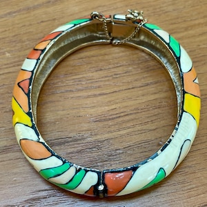 Eisenberg Artist series vintage enamel bracelet