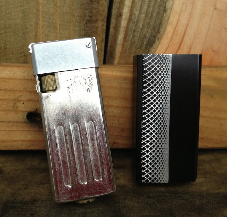 Vintage Black PINNACLE Butane Lighter Made in Japan Etsy