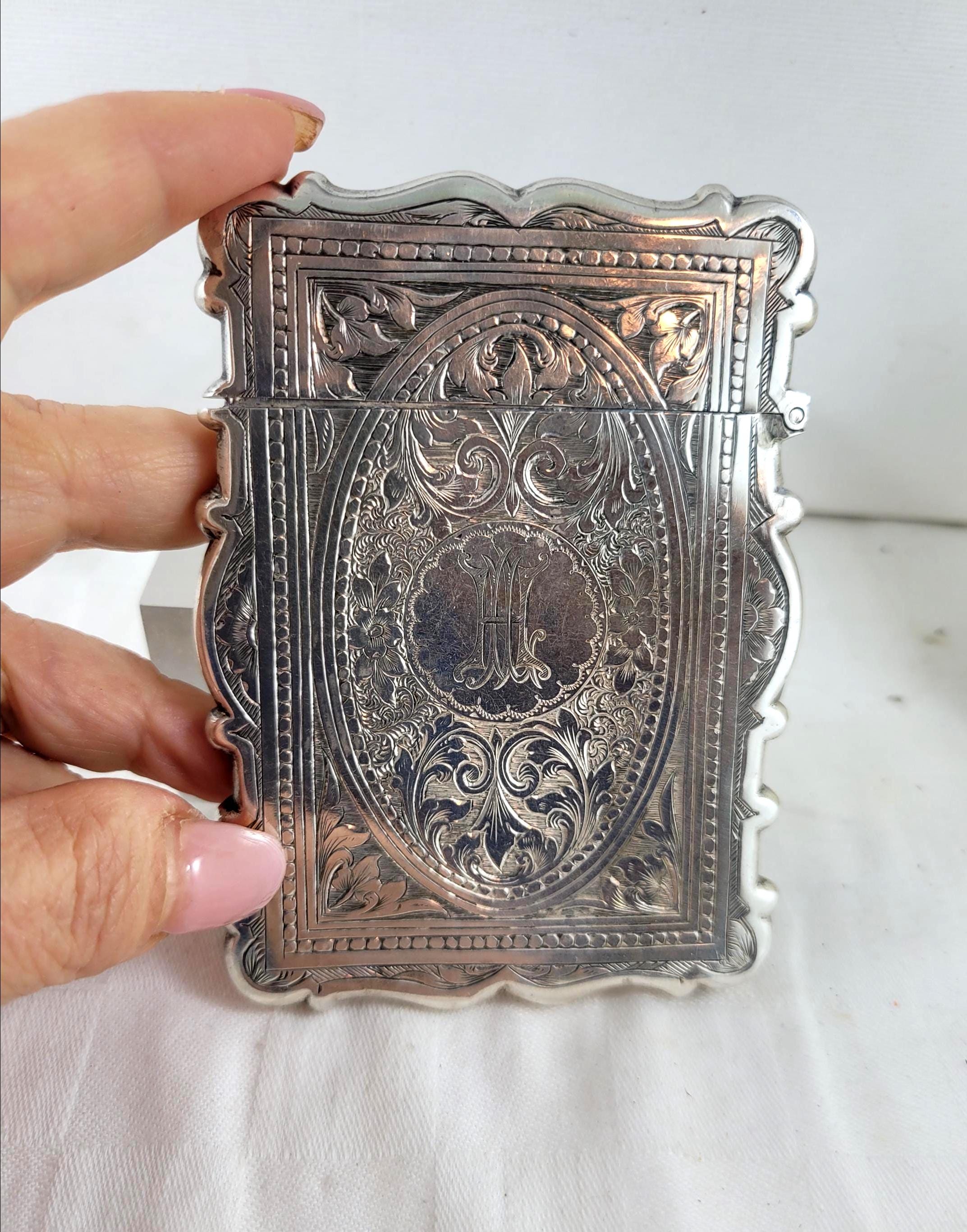 925 silver card case - Etsy 日本