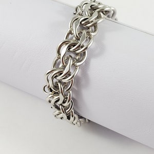 Chunky Silver Bracelet Vintage Sterling Silver Heavy Chunky