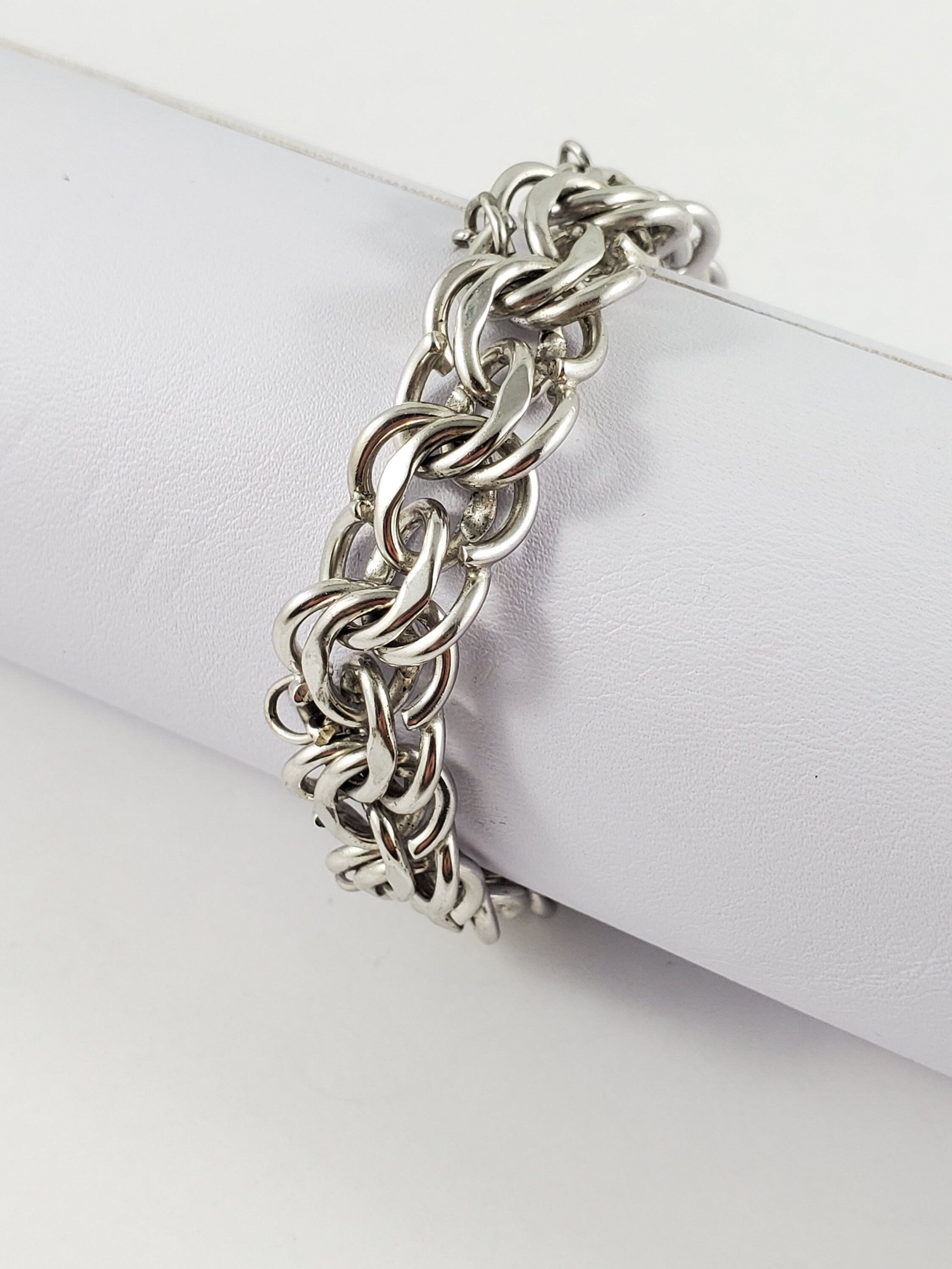 Vintage chunky silver bracelet deals