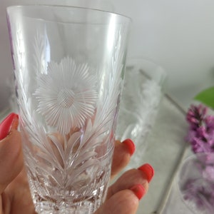 Chicware Wholesale-C1006 Vintage Embossed Crystal Glass Cup - High-Foot,  Bead Design, Perfect for Water, Juice, Red Wine