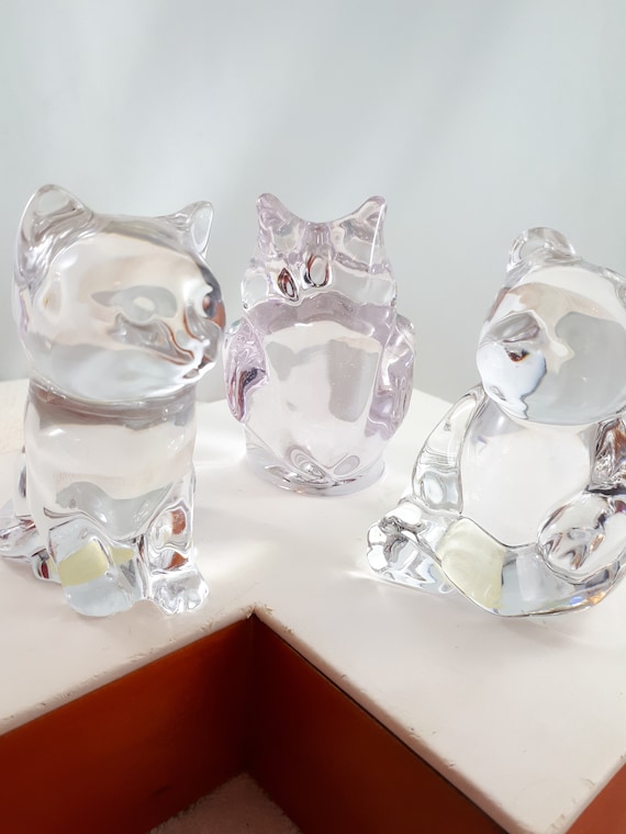 Lead crystal animal figurines Clearance