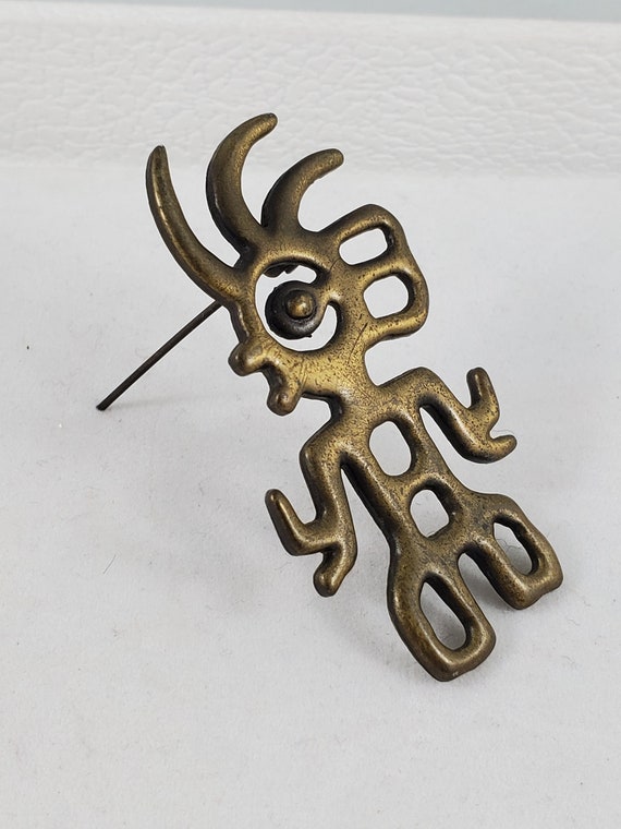 JJ Jonette Pin Vintage 1980s Kokopelli Costume Pin