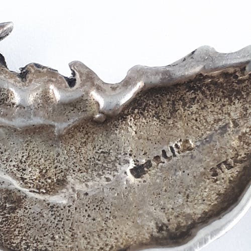 Vintage Silver Seahorse Large Sterling shops Silver Textured Seahorse Brooch