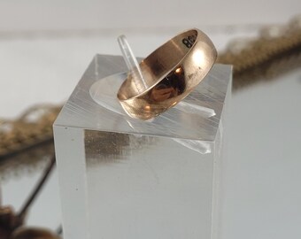 ヴィンテージ 14K ローズゴールド ツインボールリング ダブルボール 