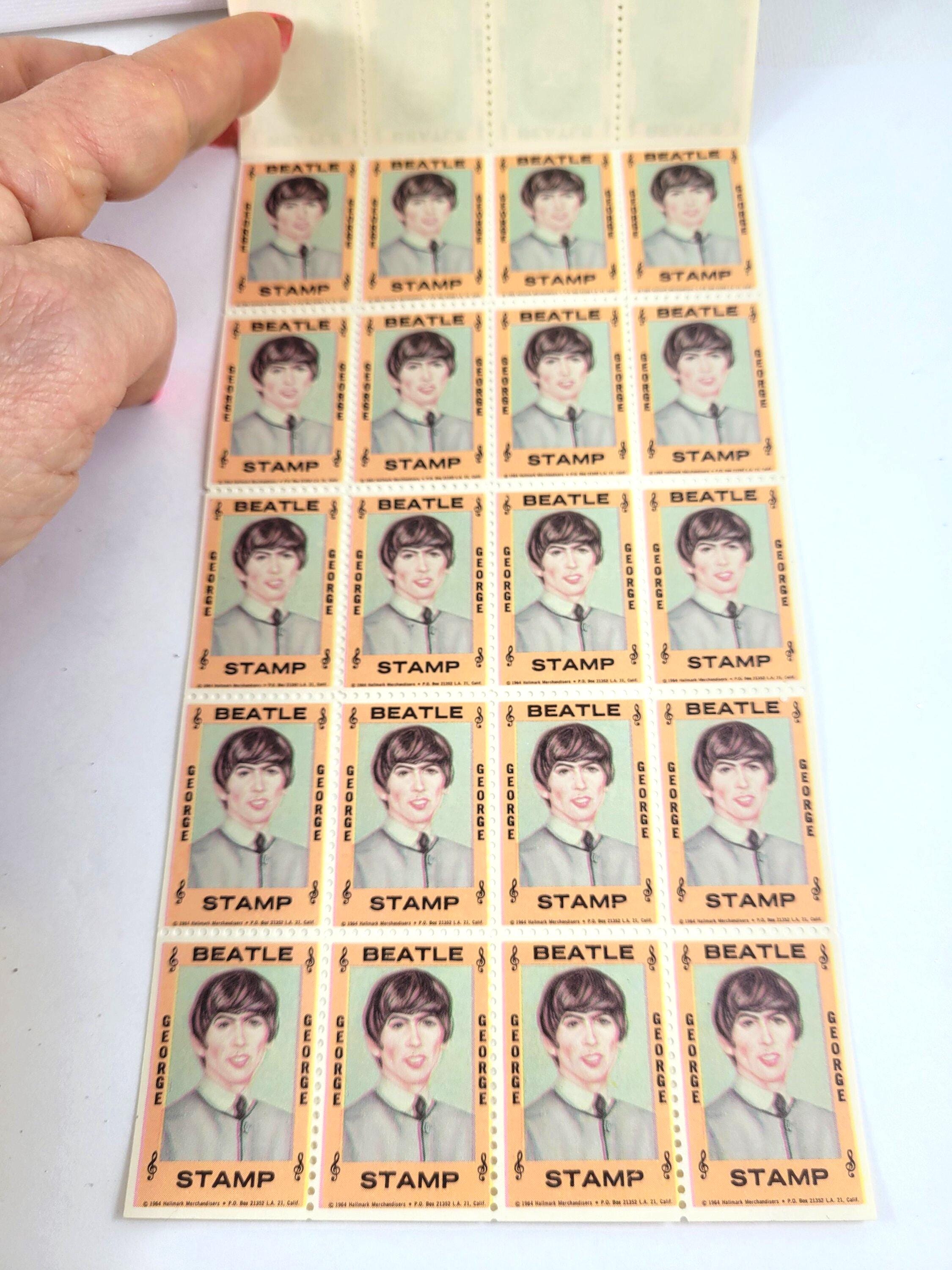 Beatles Stamps RARE 1964 Beatles 100 Stamps Set in Original Box