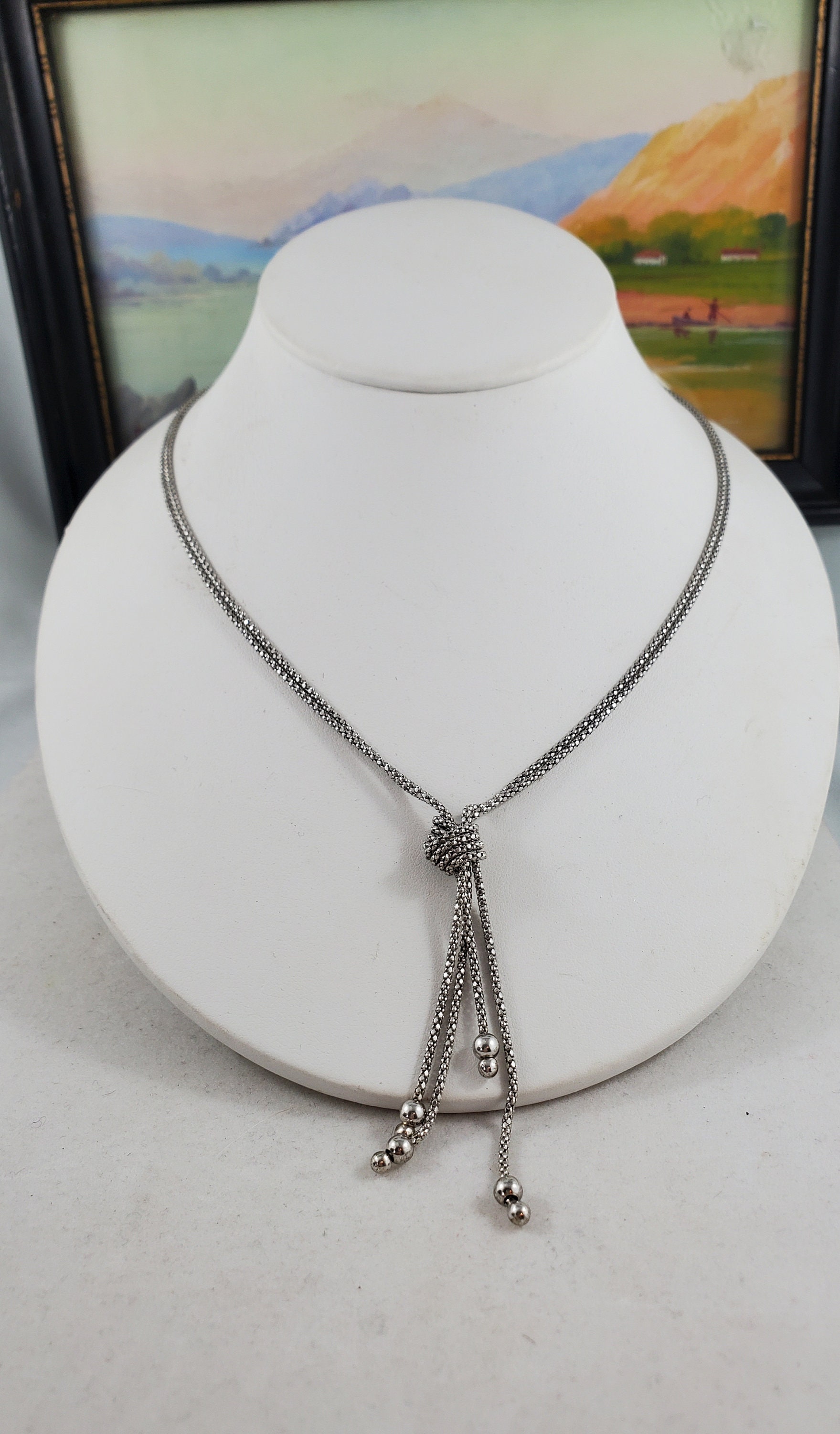 ★SENTIMENTS★ NO.366 [SILVER] NECKLACE Pure S999 Fine Silver 999 Chain Men Women 4-8mm Shiny Curb