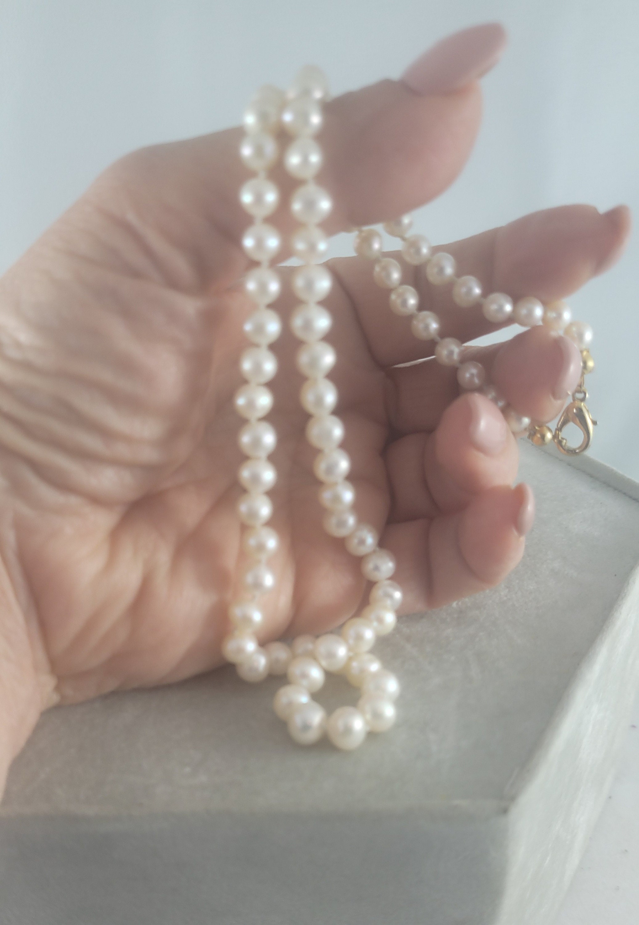 Macy's 100 clearance inch pearl necklace