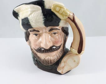 Royal Doulton "The Trapper" Character Toby Jug  D6612 small