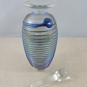 Vintage Art Glass Perfume Bottle and Stopper Signed Robert Held Gift for Her