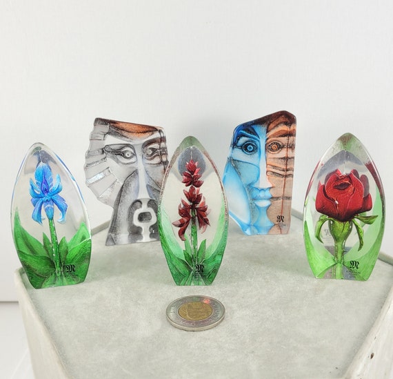 Vintage Mats Jonasson Collection of Crystal 3D Miniature