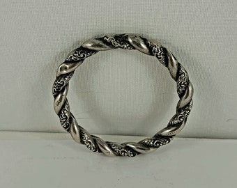 Antique Victorian  Twist Bangle  with Repoussé work Gift for Her