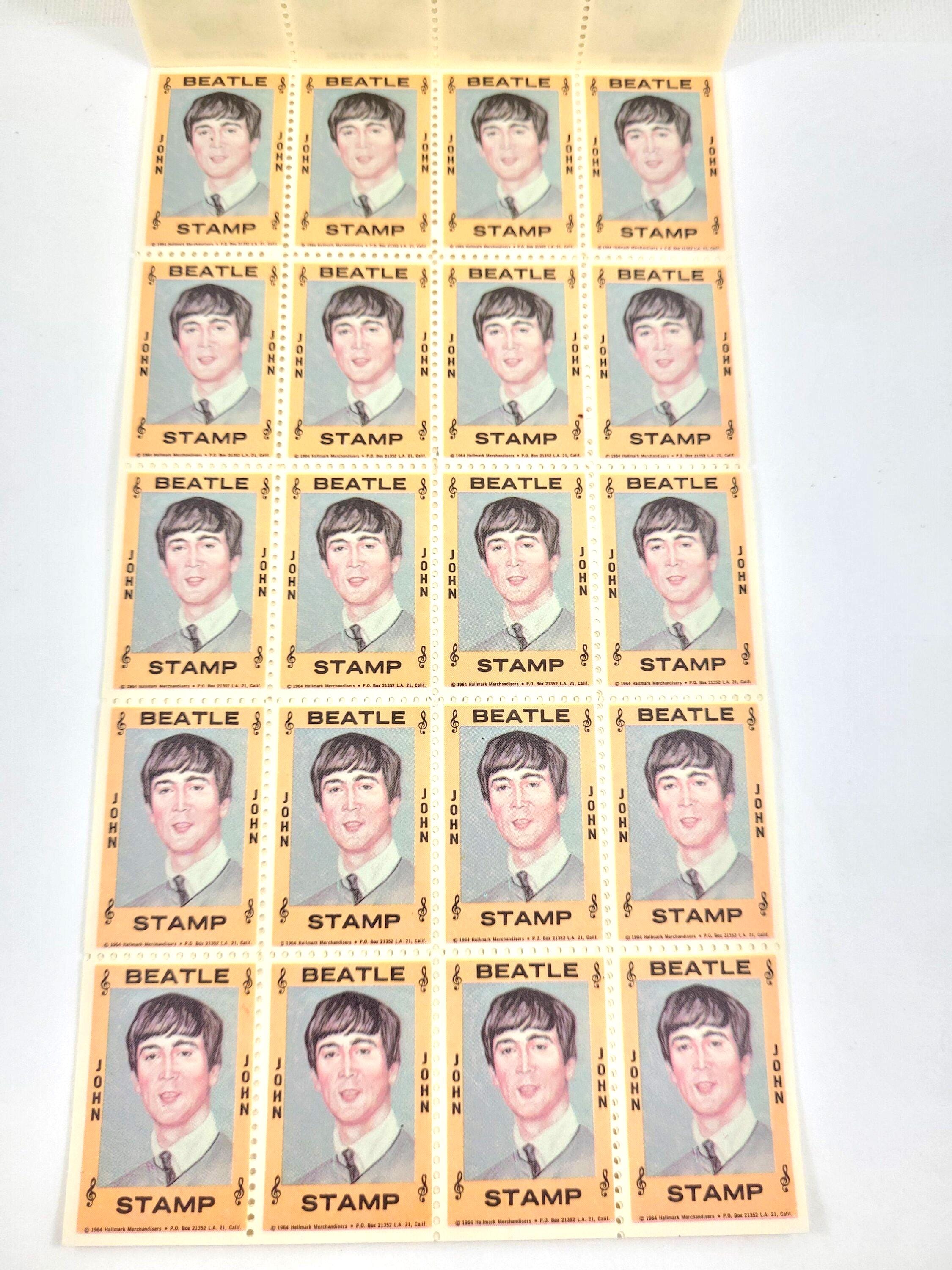 Beatles Stamps RARE 1964 Beatles 100 Stamps Set in Original Box