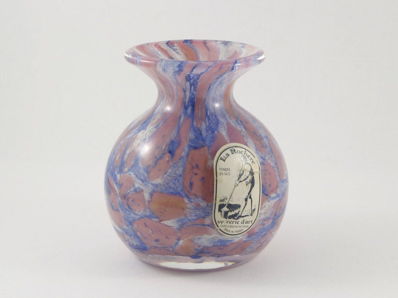 1990's Vintage French Art Glass Vase by La Rochère Vintage Etsy Canada