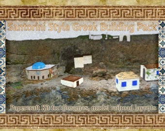 Z scale (1:220) Greek Papercraft Kit