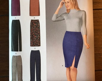 Simplicity 1559 Misses’ Slim Skirts and Pants in Two Lengths Knit Dresses Sewing Pattern, 6 Made Easy, Sizes 16-22, Uncut