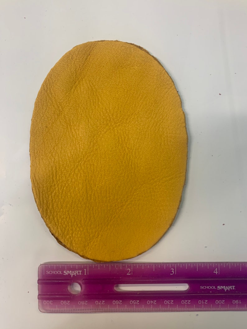 Gold Deerskin Leather Elbow patch kit 5\u201d x 3.5\u201d