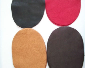 Real Deerskin leather elbow patch kit - sew on - 7'' by 5'' - 4 colors to choose from - made in the USA