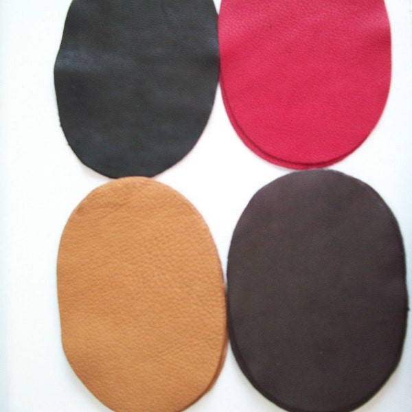 Real Deerskin leather elbow patch kit - sew on - 7'' by 5'' - 4 colors to choose from - made in the USA