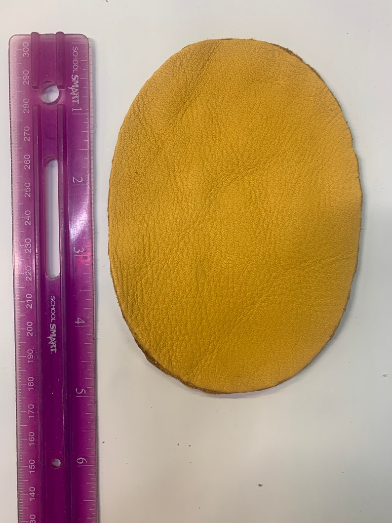 Gold Deerskin Leather Elbow patch kit 5\u201d x 3.5\u201d