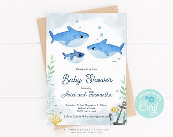 Shark Baby Shower Etsy