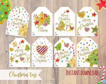 holidays christmas tags, gift tag, cookie tags, printable tags, Gift Tags, Christmas printable, Christmas party