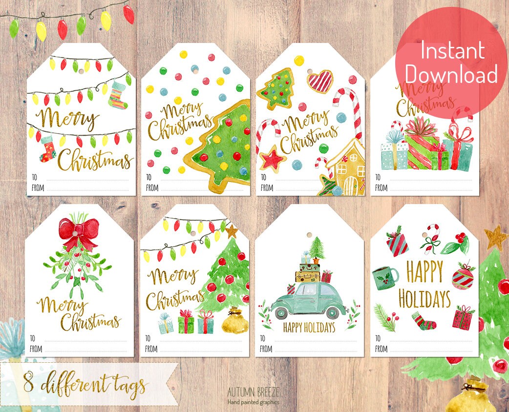 Christmas Tags Printable - Etsy christmas-tags-printable-etsy