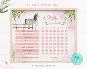 Reward Chart Horse | Etsy