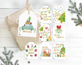 Christmas tags printable, Holiday Gift Tags christmas labels, Christmas printable, Printable Christmas Tags, Printable Gift Tags,