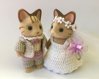 PDF Crochet Pattern for Momma and Daddy Wedding Set