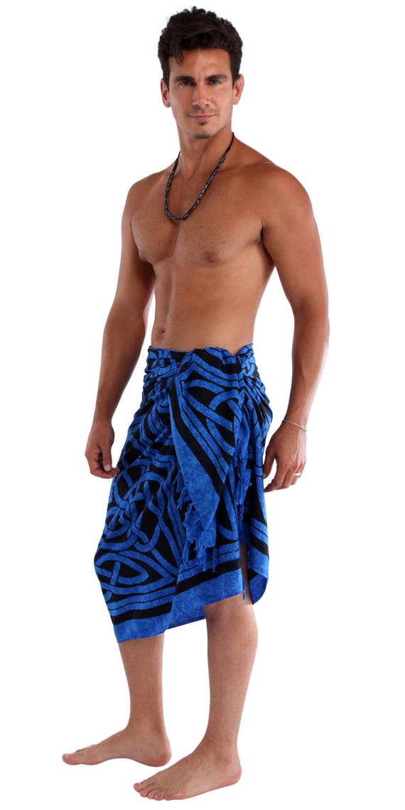 Mens Sarong / Pareo / Lavalava Celtic Circles Top Quality | Etsy