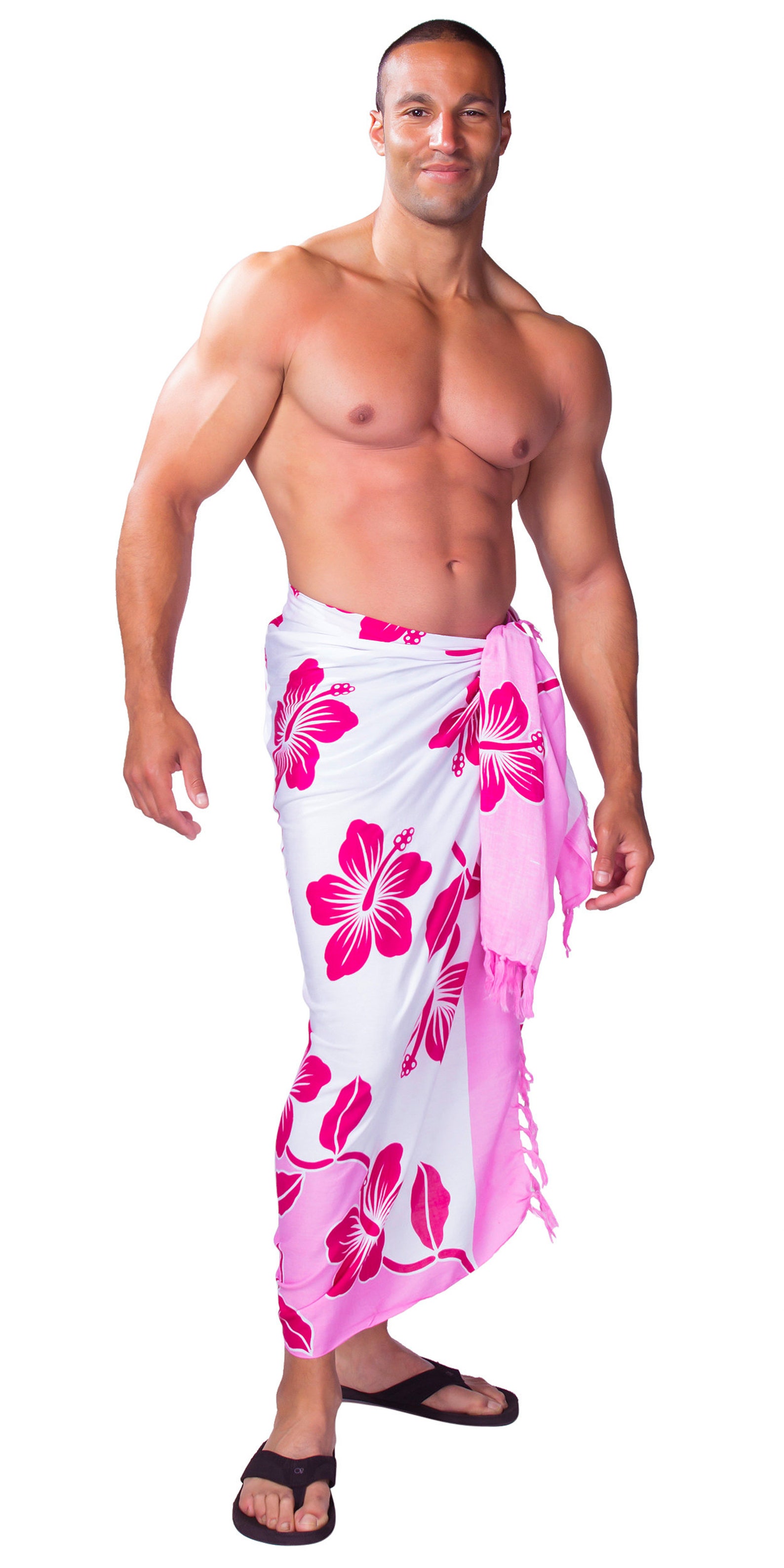 Mens Sarong / Pareo / Lavalava Hibiscus Sarong Handmade by  Etsy